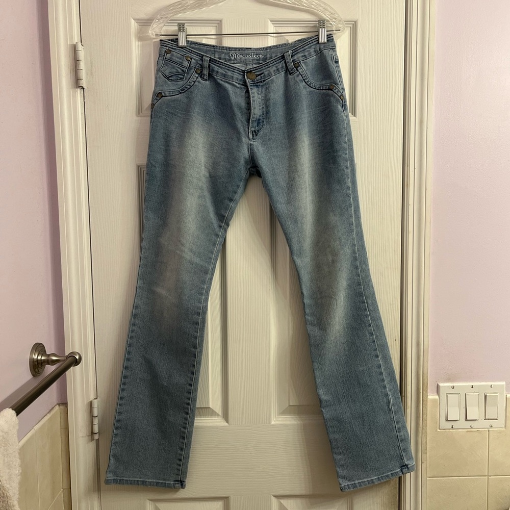 Miss Teen Jeans Juniors Size 15/16 Light Blue Girls